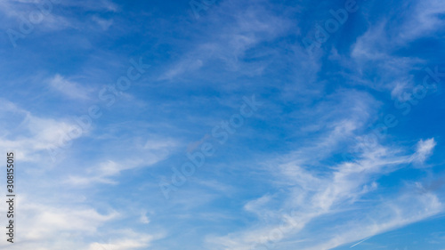 Gorgeous blue sky with clouds