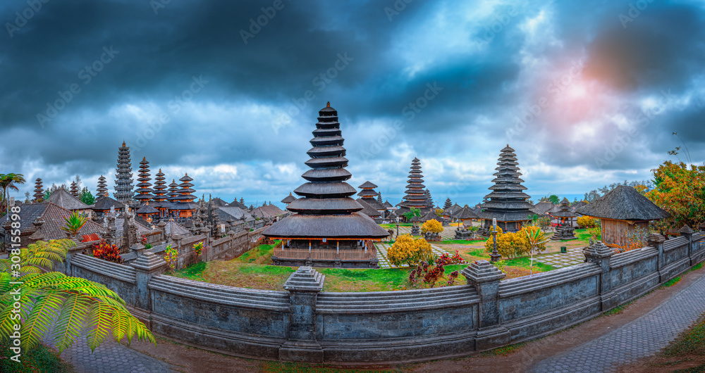 Panorama of Pura Besakih temple, Bali, Indonesia. Stock Photo | Adobe Stock