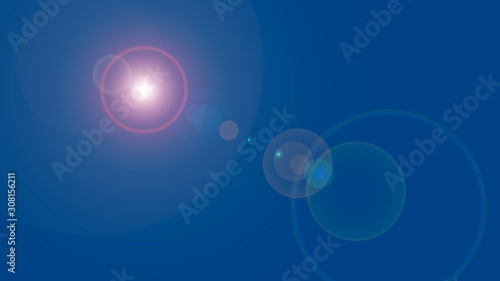 Overlay  flare light transition  effects sunlight  lens flare  light leaks. High-quality stock images of warm sun rays light effects  overlays or golden flare isolated on blue background for design