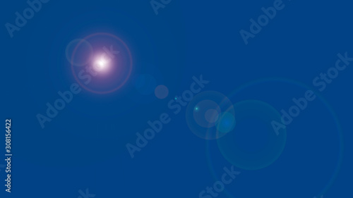 Overlay  flare light transition  effects sunlight  lens flare  light leaks. High-quality stock images of warm sun rays light effects  overlays or golden flare isolated on blue background for design