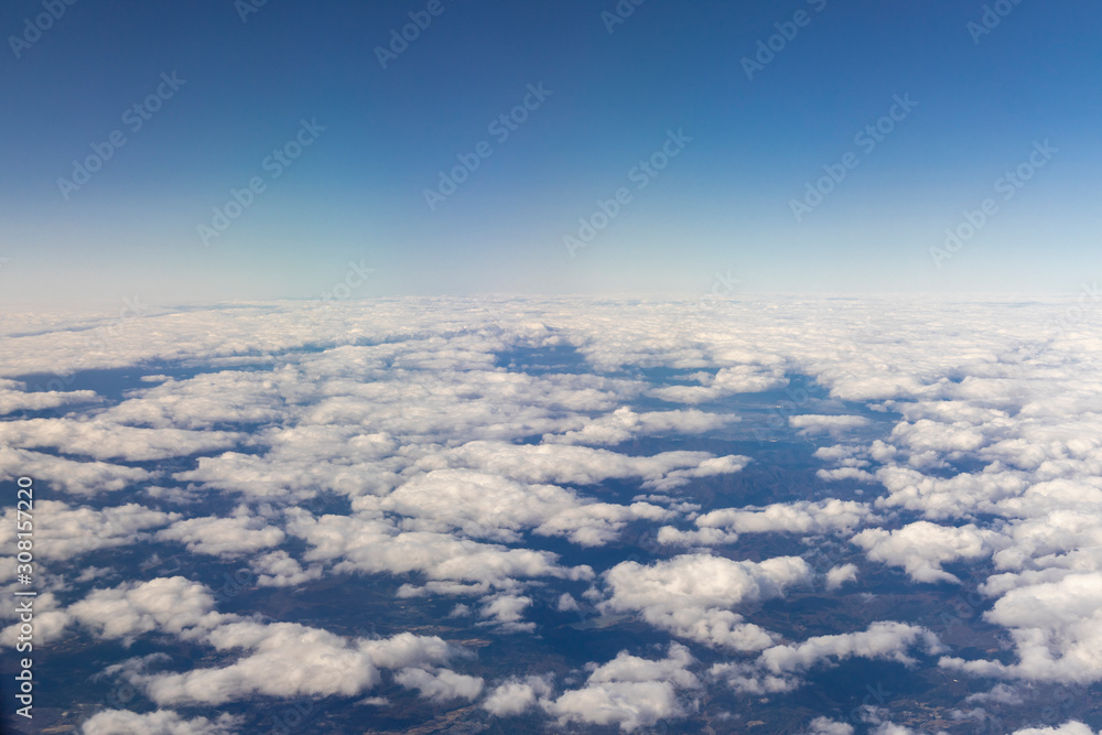飛行機からの雲海#38