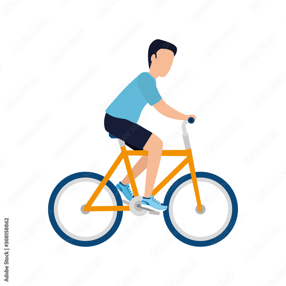 man with bike design, Vehicle bicycle cycle healthy lifestyle sport and transportation theme Vector illustration man with bike design, Vehicle bicycle cycle healthy lifestyle sport and transportation theme Vector illustration