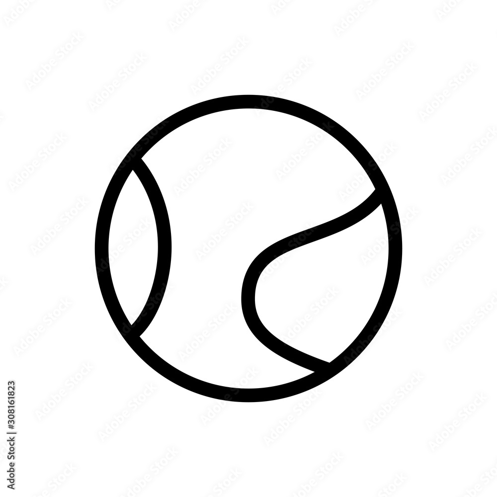 Tennis Ball icon vector design template on white background Tennis Ball icon vector design template on white background