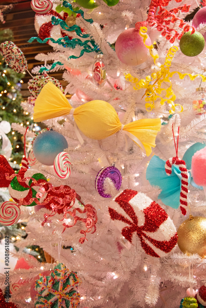 Candy Land Christmas Tree Detail Stock-Foto | Adobe Stock