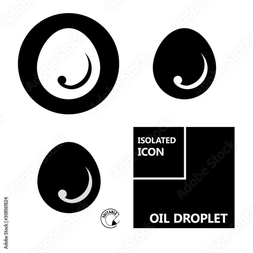 Icon oil droplet
