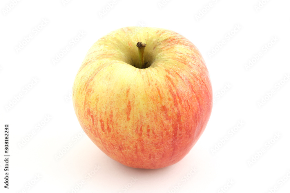 one red apple on white background one red apple on white background