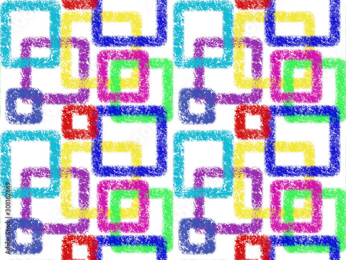seamless pattern with colours digital painting, graphics design