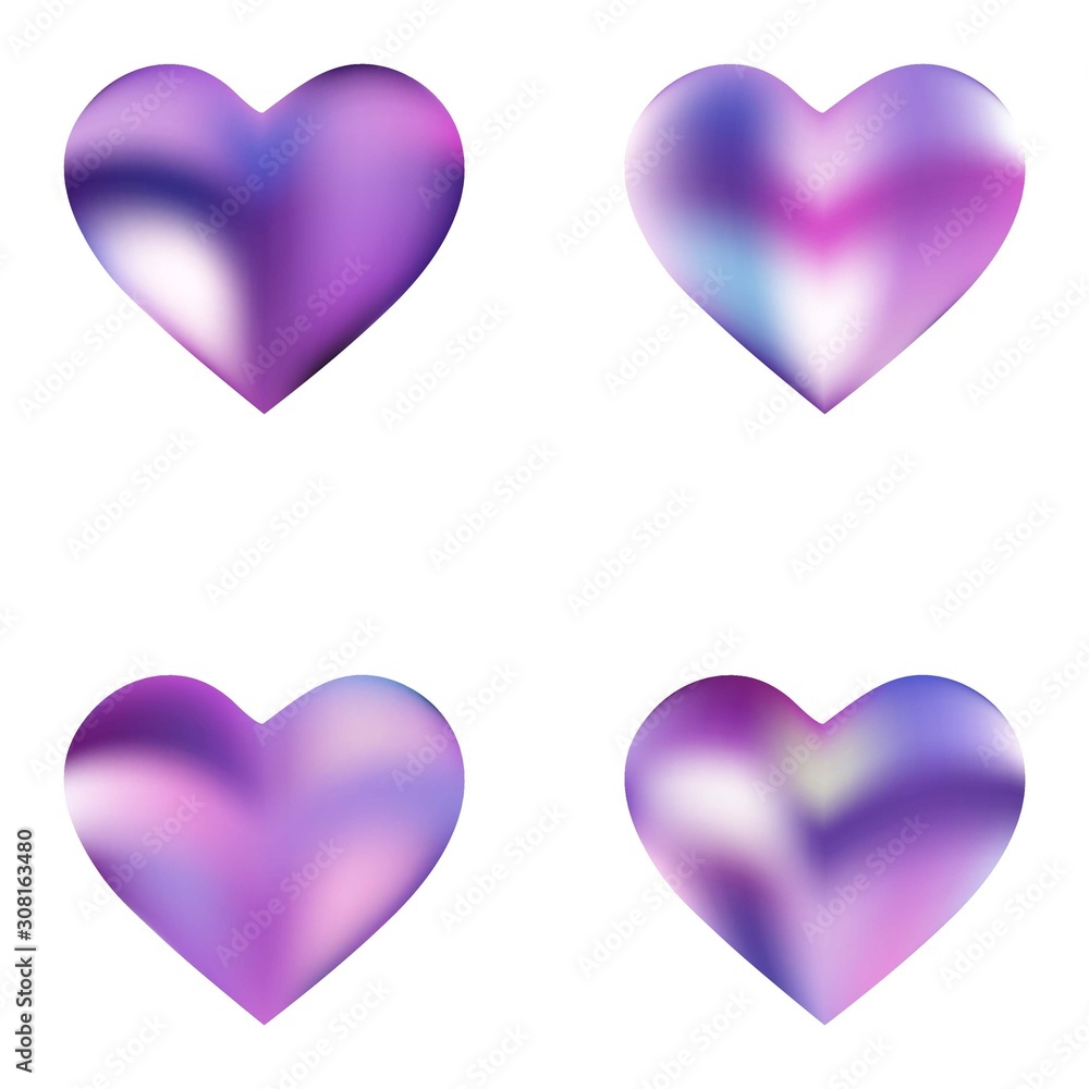 Kit of chromatic backgrounds hearts. Kit of chromatic backgrounds hearts.