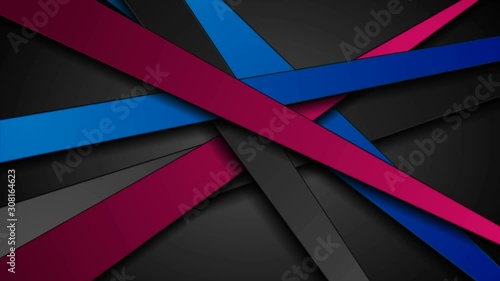 Wallpaper Mural Purple and blue stripes abstract corporate motion background. Seamless looping. Video animation Ultra HD 4K 3840x2160 Torontodigital.ca