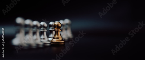 Foto Gold pawn of chess