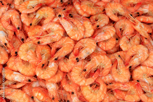 mature prawns are in the kitchen