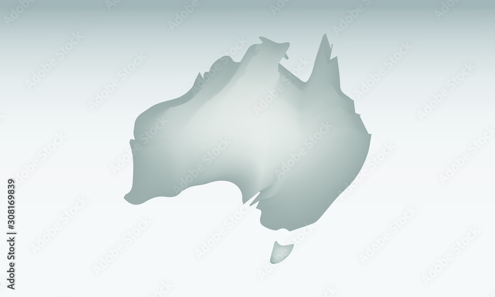 Gray color Australia map with dark and light effect vector on light background illustration Gray color Australia map with dark and light effect vector on light background illustration