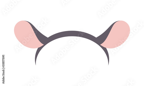rim with mouse ears, vector illustration.