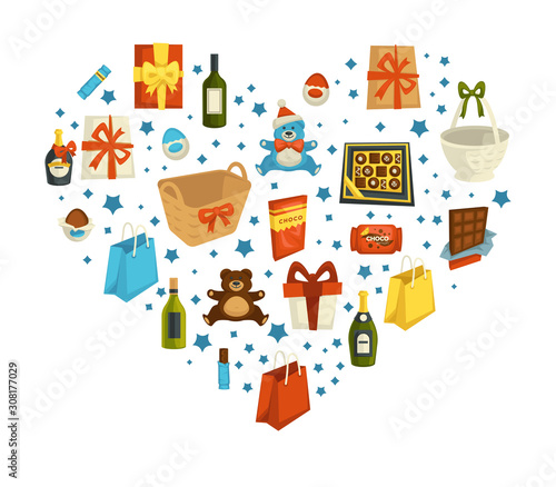 Chocolate and wine gift basket essentials for winter holidays present