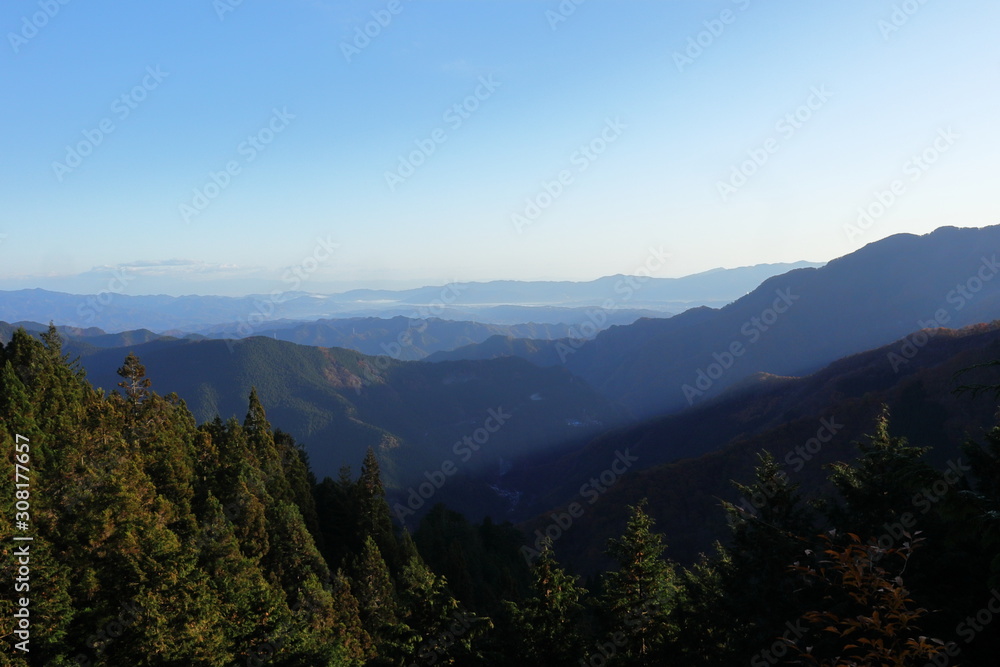 日本・秩父　山頂の風景