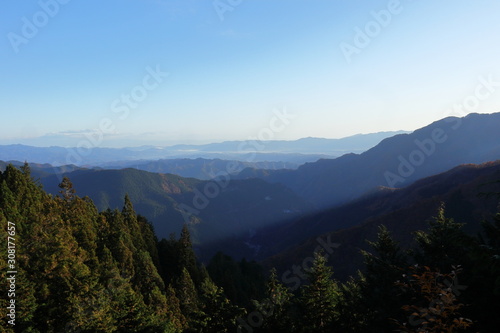 日本・秩父 山頂の風景