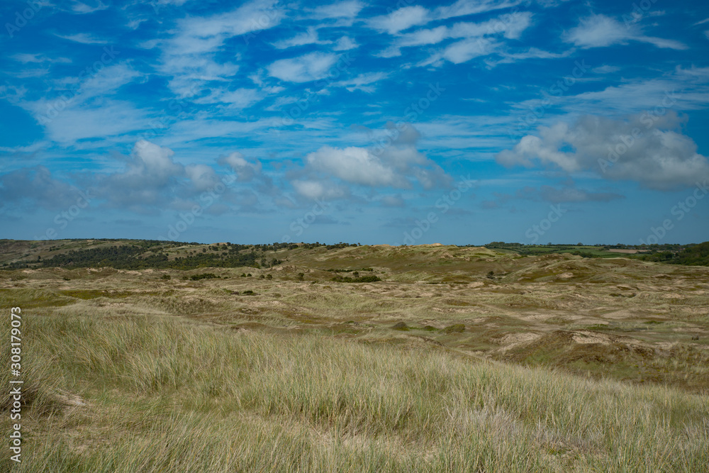 The dunes of Biville sur mer, Normandy, France