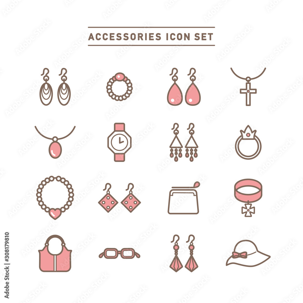 ACCESSORIES ICON SET ACCESSORIES ICON SET