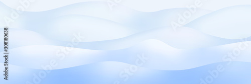 Snowdrifts, panoramic image, vector illustration, EPS10