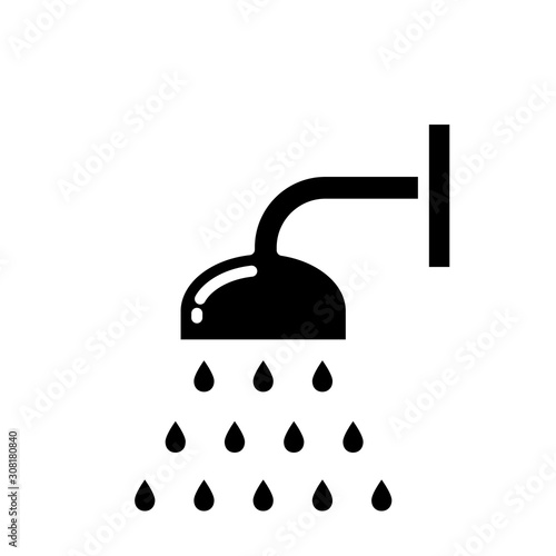 Shower Icon Vector Simple Design