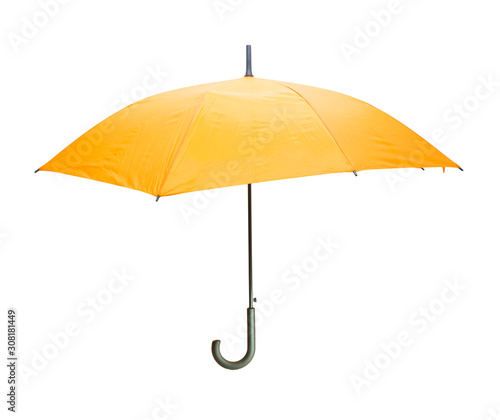 Open umbrella isolated on a white background