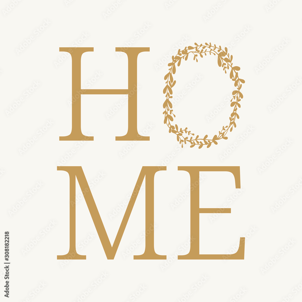 Home Decor words graphic interior