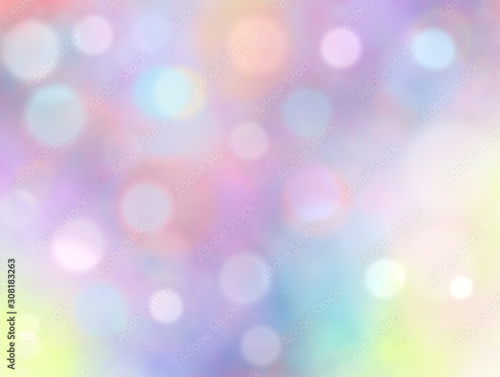 Fototapeta premium Bright pastel sparkling background. Glitter star dust. Defocused colorful design for business, 3D, wallpaper,art, presentation, girly princess theme 