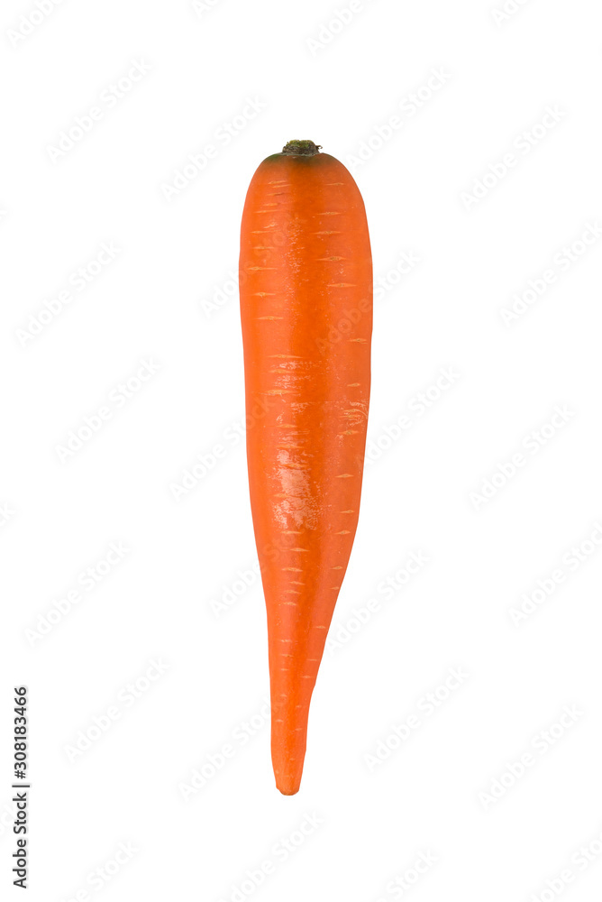 A carrot isolated on a white background A carrot isolated on a white background