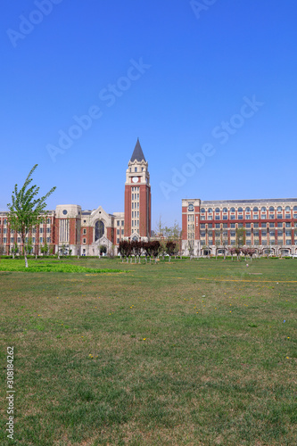 Photography Campus Scenery of Tangshan Polytechnic College, Tangshan City, Hebei Province, C