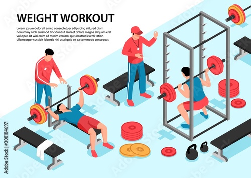 Isometric Weight Workout Background