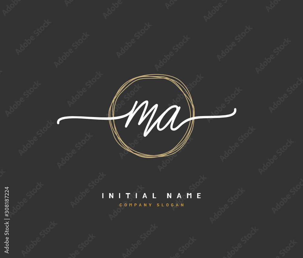 M A MA Beauty vector initial logo, handwriting logo of initial signature, wedding, fashion, jewerly, boutique, floral and botanical with creative template for any company or business. M A MA Beauty vector initial logo, handwriting logo of initial signature, wedding, fashion, jewerly, boutique, floral and botanical with creative template for any company or business.