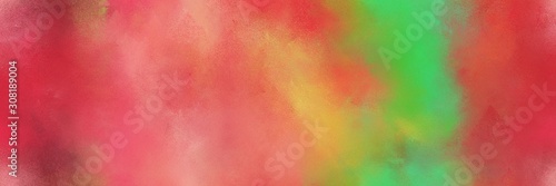 background texture. indian red  medium sea green and yellow green colored vintage abstract painted background with space for text or image. can be used as header or banner