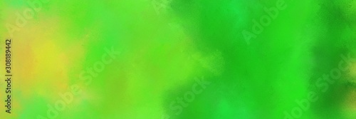 background texture. vintage abstract painted background with lime green, yellow green and moderate green colors and space for text or image. can be used as header or banner © Eigens