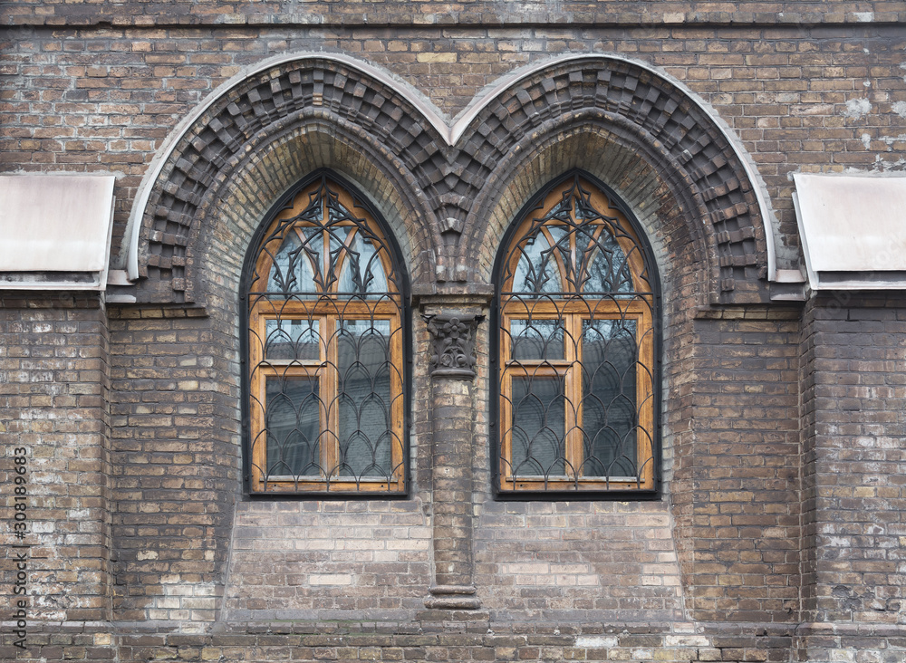 Gothic cathedral windows