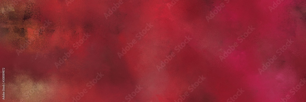 Fototapeta premium banner abstract painting background texture with dark moderate pink, firebrick and pastel brown colors and space for text or image. can be used as header or banner