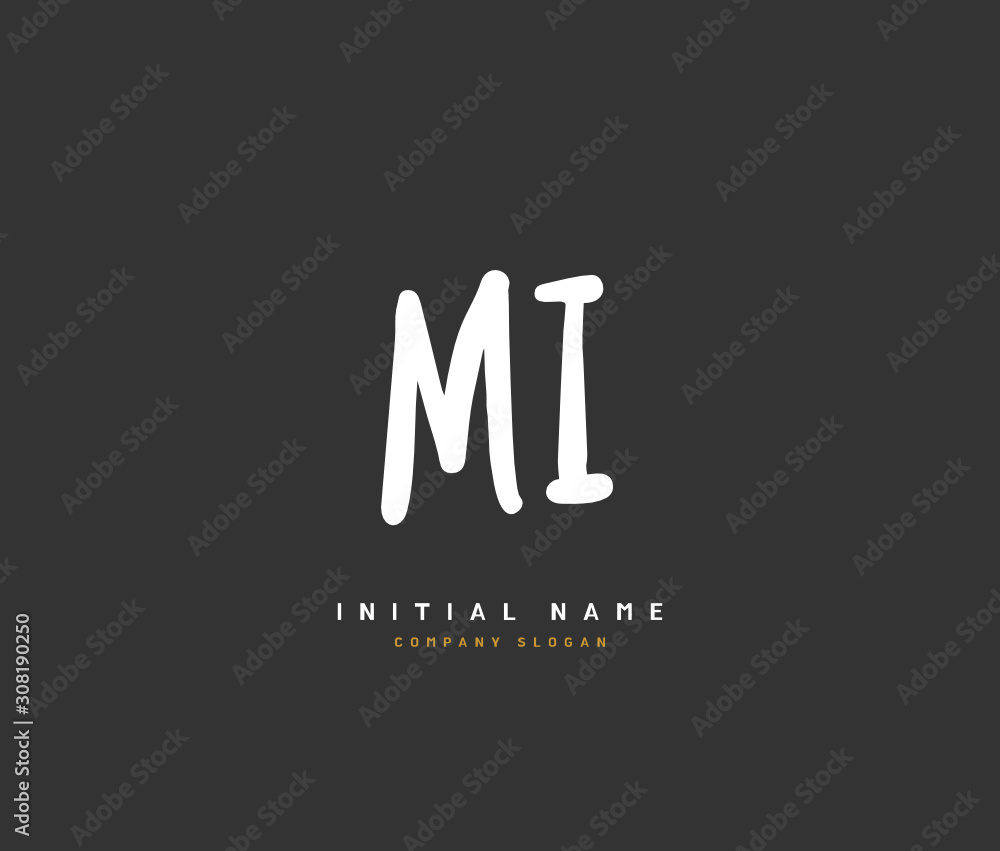 M I MI Beauty vector initial logo, handwriting logo of initial signature, wedding, fashion, jewerly, boutique, floral and botanical with creative template for any company or business. M I MI Beauty vector initial logo, handwriting logo of initial signature, wedding, fashion, jewerly, boutique, floral and botanical with creative template for any company or business.