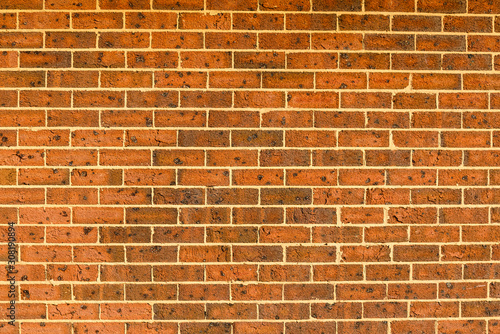 Textured red brick wall background