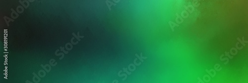 forest green, dark slate gray and lime green colored vintage abstract painted background with space for text or image. can be used as header or banner