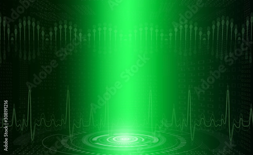 abstract background technology concept in green light,human body heal,technology modern medical science in future and global international medical with tests analysis clone DNA human