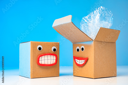 Box. A few boxes. Concept -...