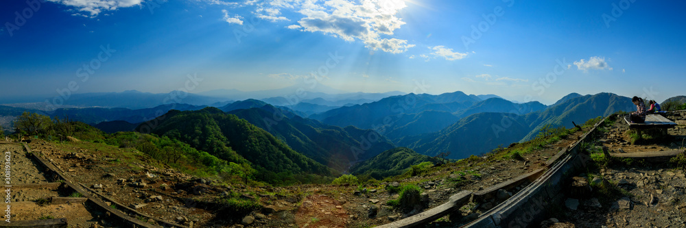 Naklejka premium 蛭ヶ岳、丹沢山、塔ノ岳 67