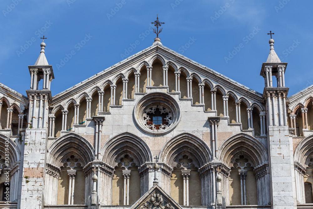Decoration of the Cathedral church of Ferrara, Italy