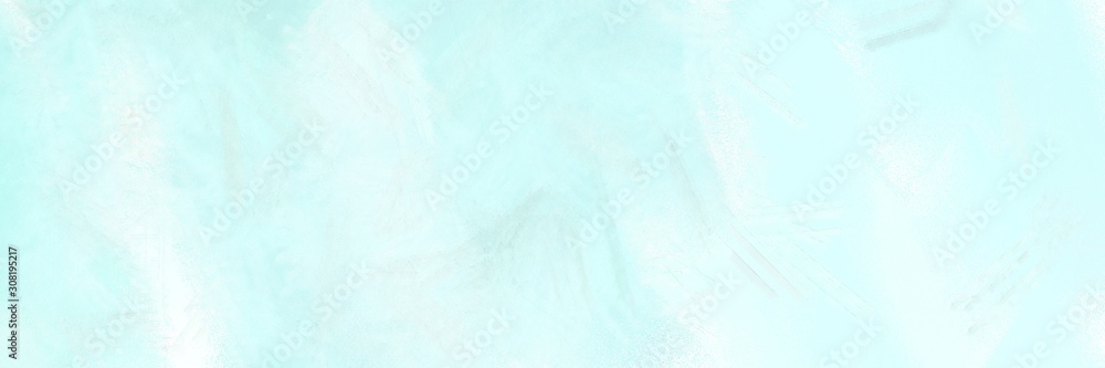 light cyan, mint cream and alice blue color background with space for text or image. vintage texture, distressed old textured painted design. can be used as header or banner