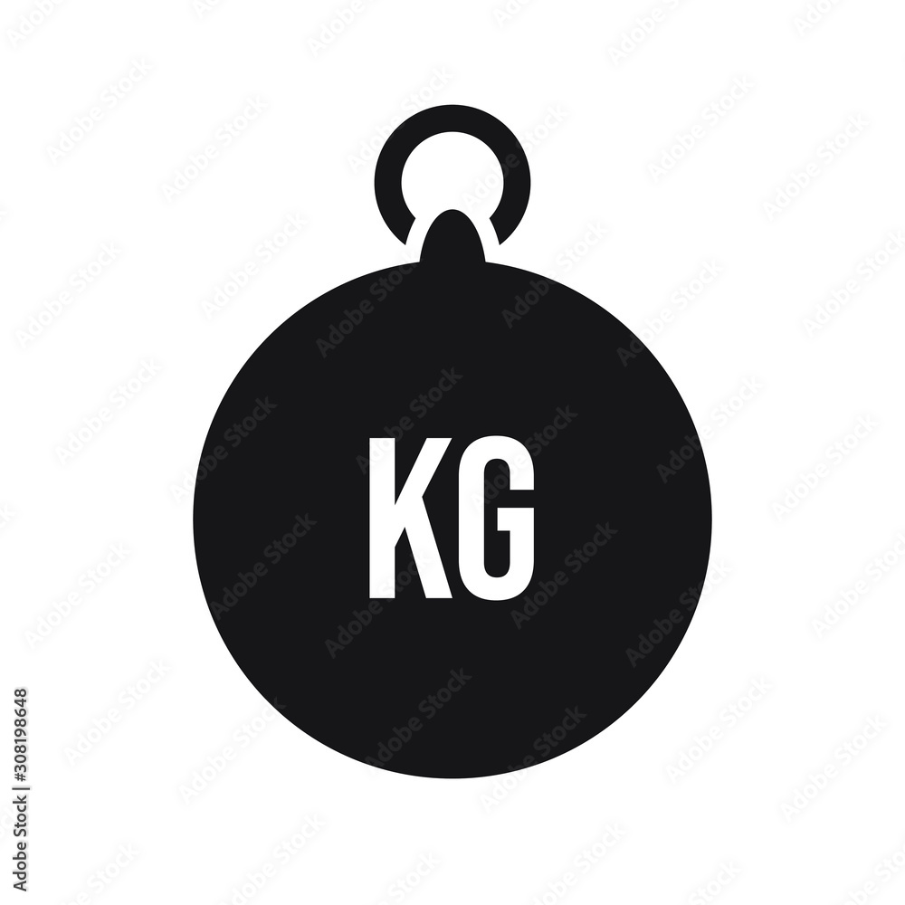 Obraz premium Weight kilogram icon. Vector illustration
