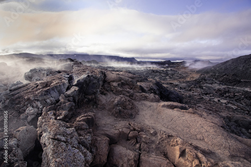 krafla volcano in iceland