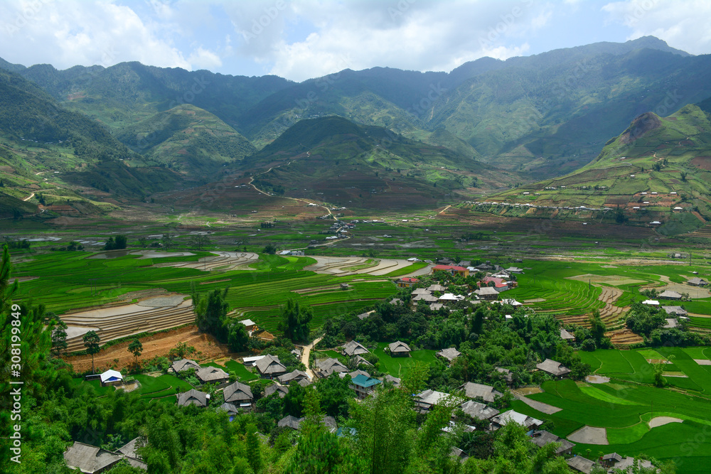 Traditional house at mountain village