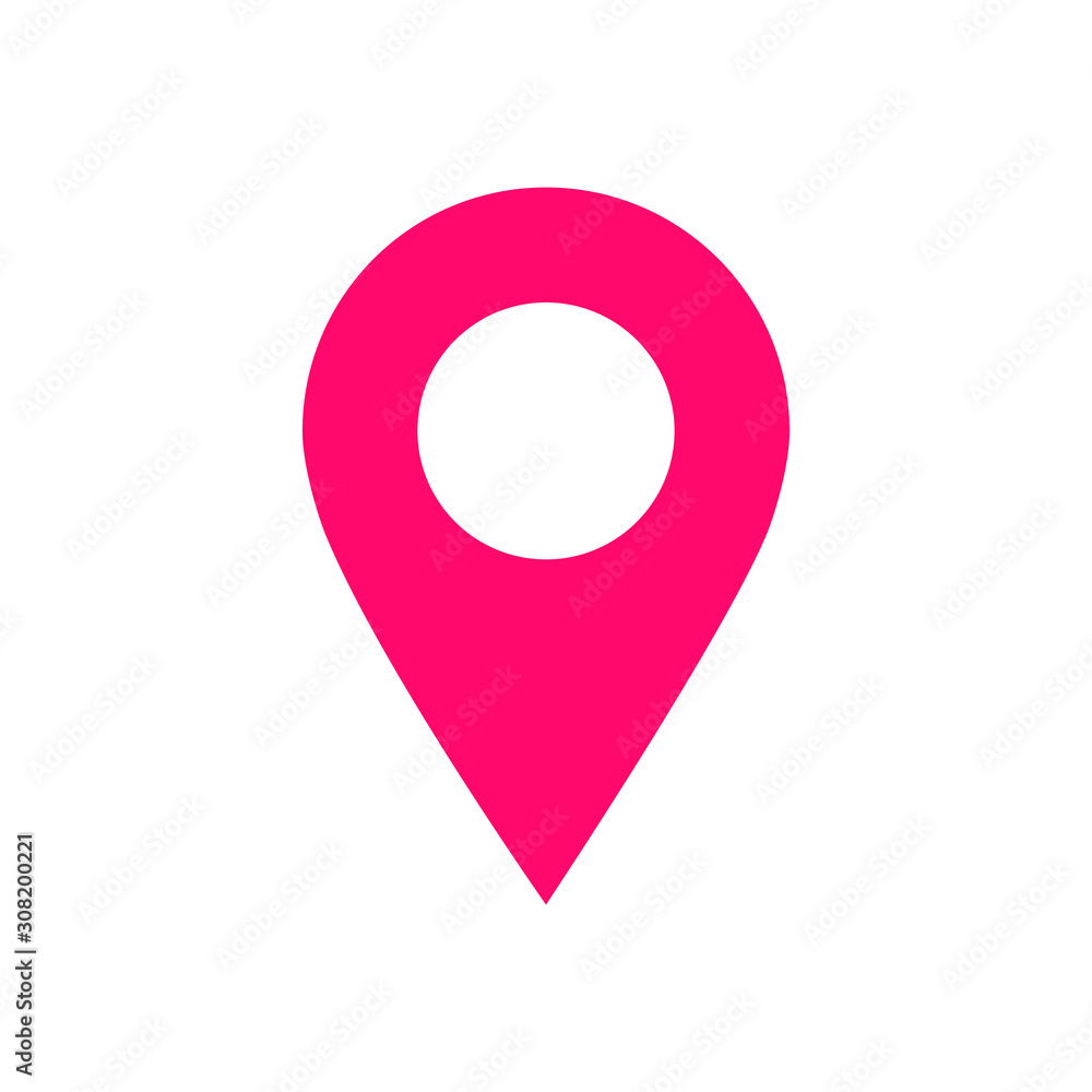 Maps pin. Location map icon. vector illustration Maps pin. Location map icon. vector illustration