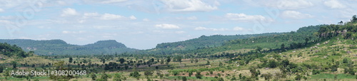 Panoramaaufnahme im Norden von Kambodscha