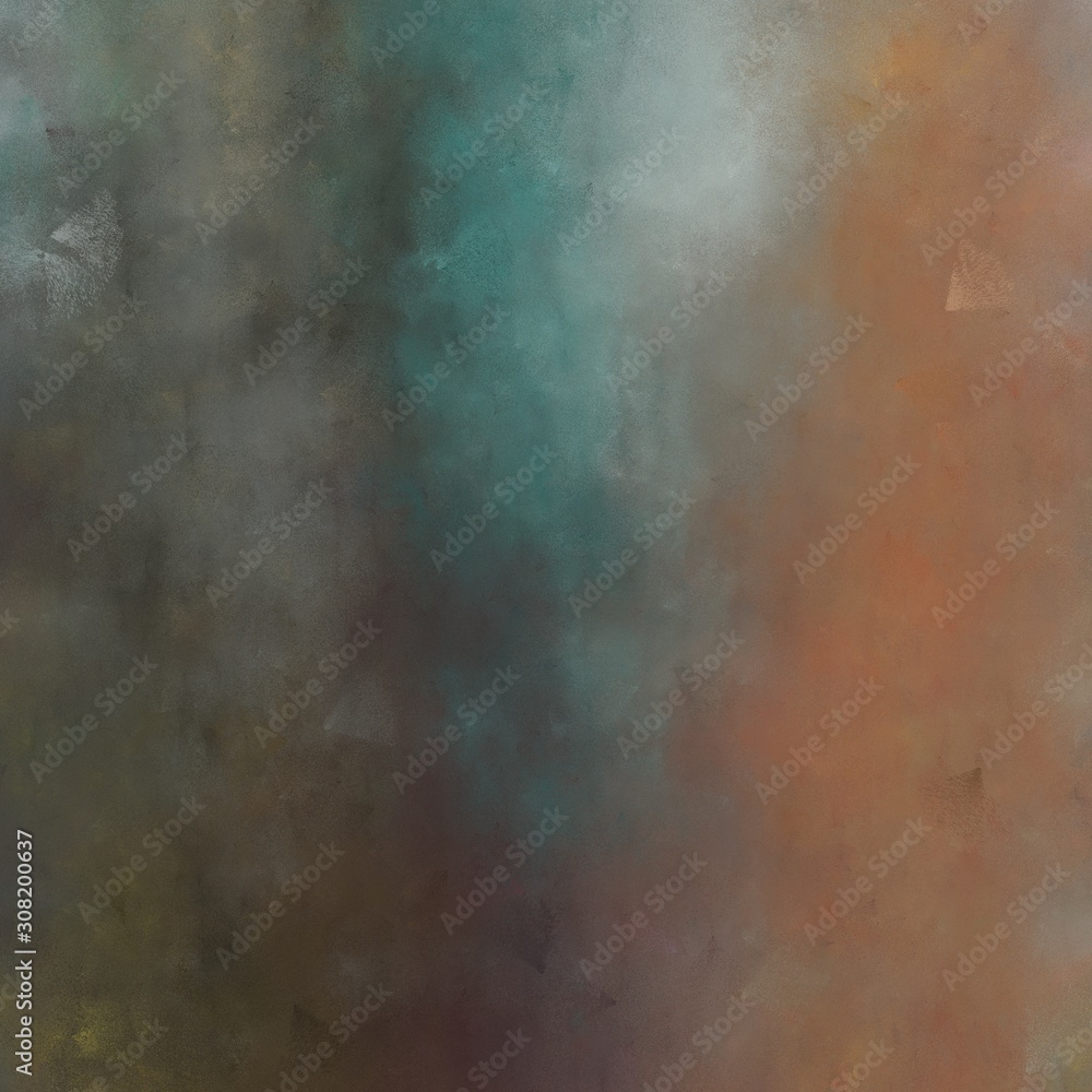Obraz premium quadratic graphic format abstract diffuse painted background with dark olive green, pastel brown and slate gray color. can be used as texture, background element or wallpaper