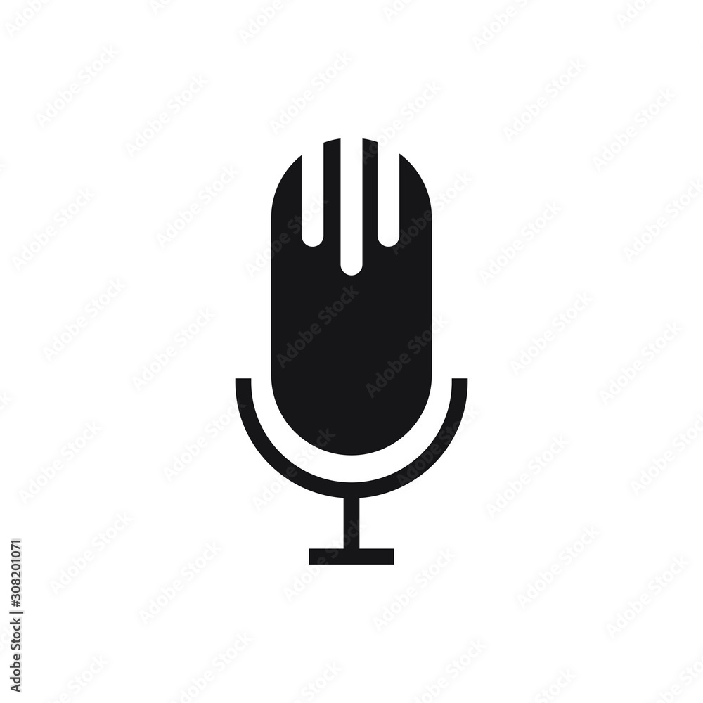 Microphone vector icon. vector illustration Microphone vector icon. vector illustration
